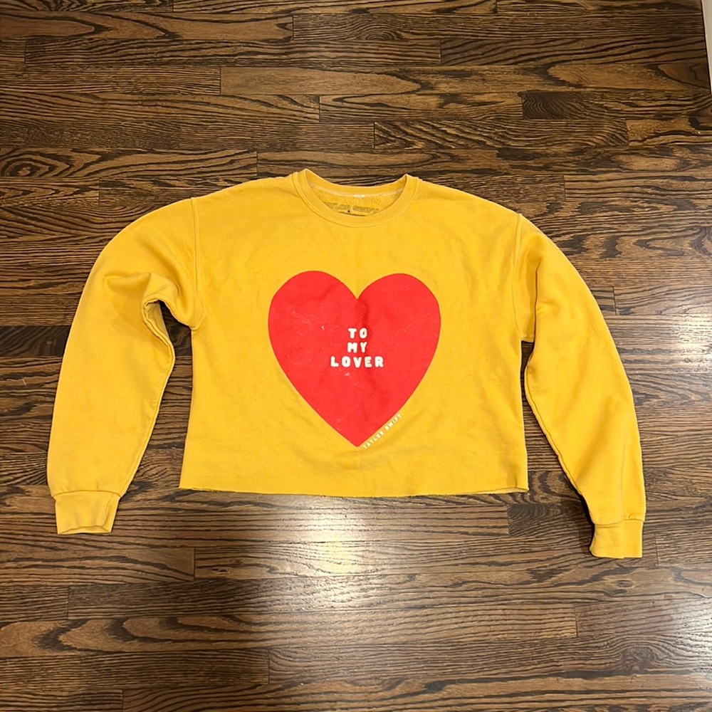 Taylor Swift TO MY LOVER Cropped Crewneck